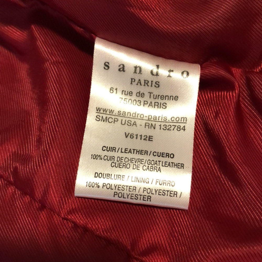 Sandro Red Suede Jacket - image 7